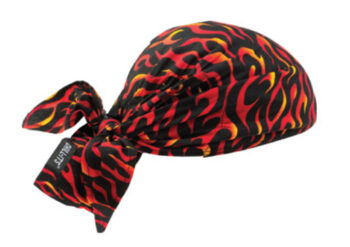 Ergodyne Flames Chill-Itsﾮ 6710CT PVA Evaporative Cooling Hat With Tie Closure