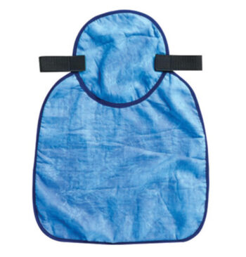 Ergodyneﾮ Blue Chill-Itsﾮ 6717CT Advanced PVA Evaporative Cooling Hard Hat Neck Shade With Hook And Loop Closure And Cooling Towel