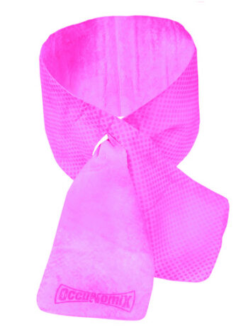 OccuNomix 31 1/2" X 4" Pink Miracoolﾮ Light Weight Cooling Neck Wrap