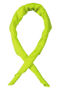 OccuNomix Hi-Viz Yellow Tuff & Dryﾮ Polyester Wicking & Cooling Bandana