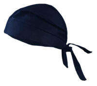 OccuNomix Navy Blue Tuff Nougiesﾙ 100% Cotton Doo Rag Tie Hat With Plastic Hook Closure And Holographic Hangtag