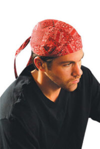 OccuNomix Assorted Color Tuff Nougiesﾙ 100% Cotton Doo Rag Tie Hat With Plastic Hook Closure And Holographic Hangtag