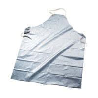 Northﾮ by Honeywell One Size Fits All 45" Silver Shieldﾮ 2.7 mil Polyethylene EVOH Chemical Protection Apron With Back Tie