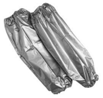Northﾮ by Honeywell One Size Fits All 20" Silver Shieldﾮ 2.7 mil Polyethylene EVOH Chemical Protection Sleeves With Elastic At Both Ends