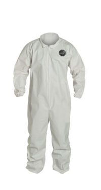 DuPontﾙ Large White Safespecﾙ 2.0 ProShieldﾮ NexGenﾮ Disposable Coveralls With Front Zipper Closure