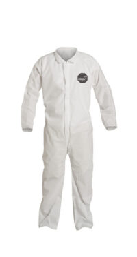 DuPontﾙ 3X White SafeSPECﾙ 2.0 ProShieldﾮ Basic Disposable Chemical Protection Coveralls With Front Zipper Closure