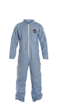 DuPontﾙ 2X Blue Safespecﾙ 2.0 Temproﾮ Disposable Water And Flame Resistant Coveralls With Front Zipper Closure, Laydown Collar, Open Wrists, Open Ankles And Set Sleeves (25 Per Case)