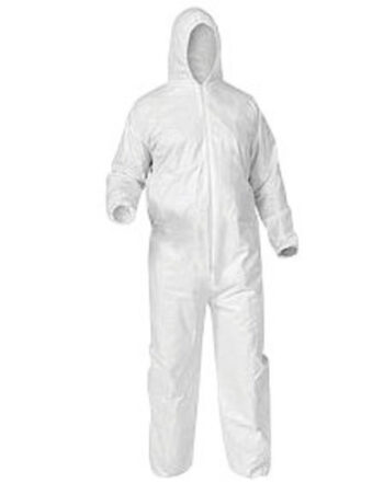 Kimberly-Clark Professional* 2X White KleenGuard* A35 Microporous Film Laminate Disposable Liquid And Particle Bib Overalls/Coveralls