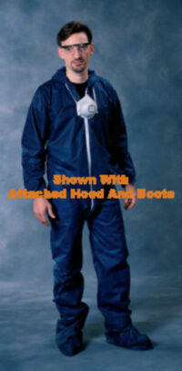 Radnorﾮ X-Large Blue Spunbond Polypropylene Disposable Coveralls With Front Zipper Closure