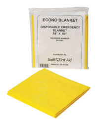 Northﾮ by Honeywell 54" X 80" Yellow Disposable Emergency Blanket