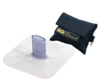 MDIﾮ Microshieldﾮ MicroKeyﾙ CPR Rescue Breather With Attached Key Ring (Black Nylon Case)