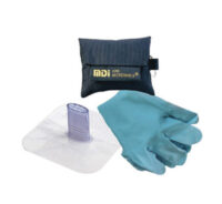 MDIﾮ MicroKey-Proﾙ CPR Kit (Includes Rescue Breather, Nitrile Gloves And Black Nylon Pouch)
