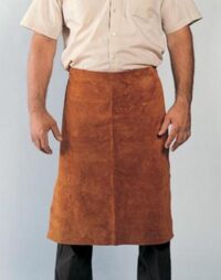 Radnorﾮ 24" X 24" Bourbon Brown Premium Side Split Leather Waist Apron With Heavy Duty Waist Strap