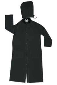 MCR Safetyﾮ Size 3X Black 60" Classic .35 mm Polyester And PVC 2-Piece Coat With Detachable Hood And Corduroy Collar