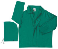 MCR Safetyﾮ Green Dominator .42 mm Polyester And PVC 2-Piece Jacket With Detachable Hood