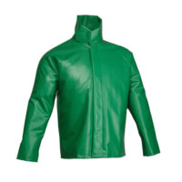 Tingley X-Large 31" Green SafetyFlexﾮ 17 mil PVC And Polyester Rain Jacket With Snap And Storm Flap Closure
