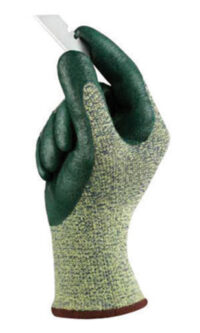 Ansell Size 8 HyFlex® 11-511 Medium Duty Cut And Abrasion Resistant Green Foam Nitrile Palm Coated Work Gloves With Intercept Technology® DuPont™ Kevlar® Liner And Knit Wrist