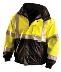 OccuNomix 3X Black And Yellow Polyester/Fleece/PU Coating Bomer Jacket