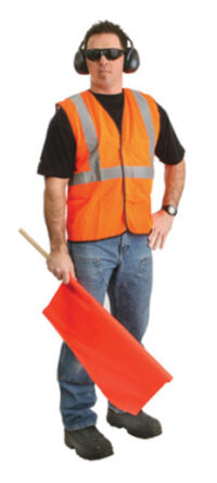 Radnorﾮ Small | Medium | Small/Medium Orange Polyester/Mesh Economy Vest