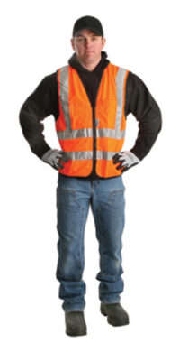 Radnorﾮ X-Large Orange Polyester/Tricot Surveyor Vest