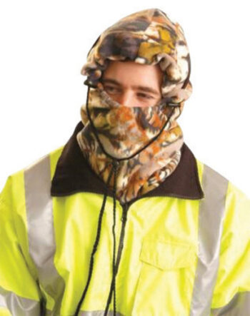 OccuNomix Camouflage 100% Polyester Plush Fleece Hot Rodsﾮ 3-In-1 Balaclava