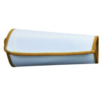 National Safety Apparelﾮ Large 9" White 11 Ounce Polyester Mesh Wristlet With Hook And Loop Closure