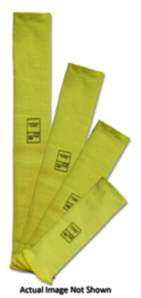 Radnorﾮ 22" Yellow DuPontﾙ Kevlarﾮ Brand Fiber 2-Ply Cut Resistant Sleeve