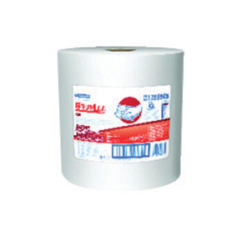 Kimberly-Clark Professional* WYPALL* X90 11.1" X 13.4" White Heavy Duty Cloth (450 Sheets Per Jumbo Roll, 1 Roll Per Case)