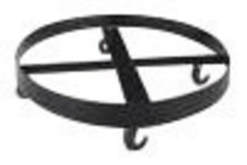 Eagle 27 1/2" X 7" Black Polyethylene Single Drum Containment Dolly (For 95 Gallon Overpack Drums)