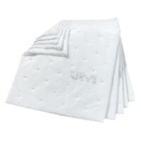 3Mﾙ 17" X 19" White Polypropylene And Polyester High Capacity Sorbent Pad 33 gal/bale 50 pack