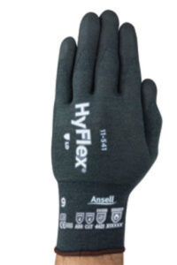 Ansell Size 8 HyFlex 18 Gauge Kevlar/Stainless Steel/Nylon Cut Resistant Gloves With Nitrile Coated Palm