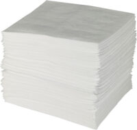 Bradyﾮ 15" X 19" SPCﾙ ENVﾙ White 1-Ply Meltblown Polypropylene Economy Heavy Weight Sorbent Pad (100 Per Bale)