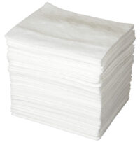 Bradyﾮ 15" X 19" SPCﾙ ENVﾙ White 1-Ply Meltblown Polypropylene Economy Light Weight Double Coverage Sorbent Pad (200 Per Bale)