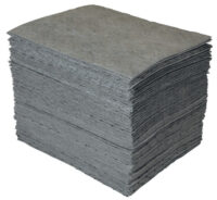 Bradyﾮ 15" X 19" SPCﾙ GPﾙ Gray 1-Ply Meltblown Polypropylene Dimpled Full Size Heavy Weight Sorbent Pad
