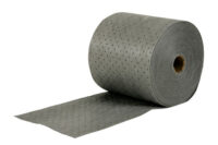 Bradyﾮ 15" X 150' SPCﾙ MRO Plusﾙ Gray 3-Ply Meltblown Polypropylene Dimpled Heavy Weight Sorbent Roll, Perforated Every 18" And Up The Center (1 Per Box)