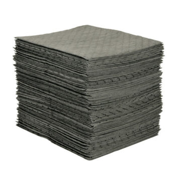 Bradyﾮ 15" X 19" SPCﾙ MRO Plusﾙ Gray 3-Ply Meltblown Polypropylene Dimpled Perforated Medium Weight Sorbent Pad (100 Per Case)