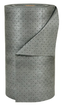 Bradyﾮ 30" X 150' SPCﾙ MRO Plusﾙ Gray 3-Ply Meltblown Polypropylene Dimpled Heavy Weight Sorbent Roll, Perforated Every 30" (1 Per Box)