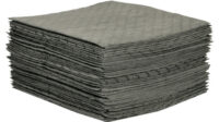 Bradyﾮ 30" X 30" SPCﾙ MRO Plusﾙ Gray 3-Ply Meltblown Polypropylene Dimpled Perforated Jumbo Size Heavy Weight Sorbent Pad (100 Per Case)