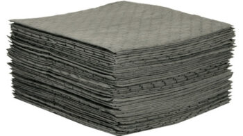 Bradyﾮ 30" X 30" SPCﾙ MRO Plusﾙ Gray 3-Ply Meltblown Polypropylene Dimpled Perforated Jumbo Size Heavy Weight Sorbent Pad (100 Per Case)