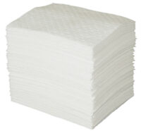 Bradyﾮ 15" X 19" SPCﾙ Oil Plusﾙ White 3-Ply Meltblown Polypropylene Dimpled Perforated Full Size Heavy Weight Sorbent Pad (100 Per Bale)