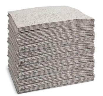 Bradyﾮ 15" X 19" SPCﾙ Re-Formﾙ Gray 1-Ply Meltblown Polypropylene Medium Weight Sorbent Pad