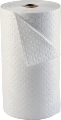 Bradyﾮ 28 1/2" X 150' Re-Formﾙ White 80% Natural Cotton Fiber Double Perforated Heavy Weight Sorbent Roll, Perforated Every 19"
