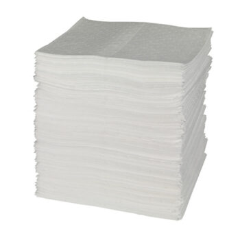 Bradyﾮ 15" X 19" SPCﾙ White 1-Ply Meltblown Polypropylene Dimpled Perforated Light Weight Double Coverage Sorbent Pad (200 Per Bale)