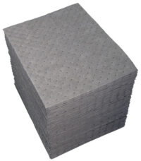Bradyﾮ 15" X 19" SPCﾙ UXTﾙ Dark Gray 3-Ply Meltblown Polypropylene Dimpled Perforated Double Sided Xtra Tough Low Linting Heavy Weight Sorbent Pad (100 Per Bale)
