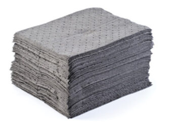 Radnorﾮ 15" X 18" Polypropylene Premium Heavyweight Universal Sorbent Pads Perforated Every 7 1/2"