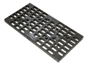Justriteﾮ 24" X 2.5" X 48" Black Polyethylene Replacement Drum Grate