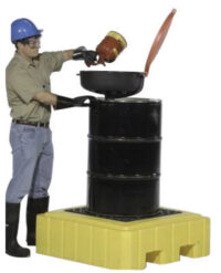 UltraTech 55 1/2" X 28 1/2" X 8 3/4" Ultra-Spill Pallets Plus Modelsﾮ Black Polyethylene Loading Ramp For P2, P3, P4 Spill Pallets, 67 1/4" Wide Supports Up To 75 Gallon