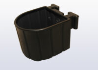 UltraTech 19 1/2" X 16" X 14 1/2" Ultra-IBC Spill Pallet Plusﾮ Yellow Polyethylene Ultra-Bucket Shelf