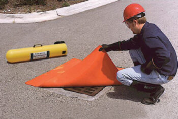 UltraTech 48" X 48" X 3/8" Ultra-Drain Sealﾮ Orange Polyurethane Non-Absorbing Square Drain Seal