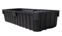 UltraTech 148" X 63" X 33" Ultra-1000 Containment Sumpﾮ Black Polyethylene Spill Containment Sump With 1100 Gallon Spill Capacity Without Drain For 1000 Gallon Tank